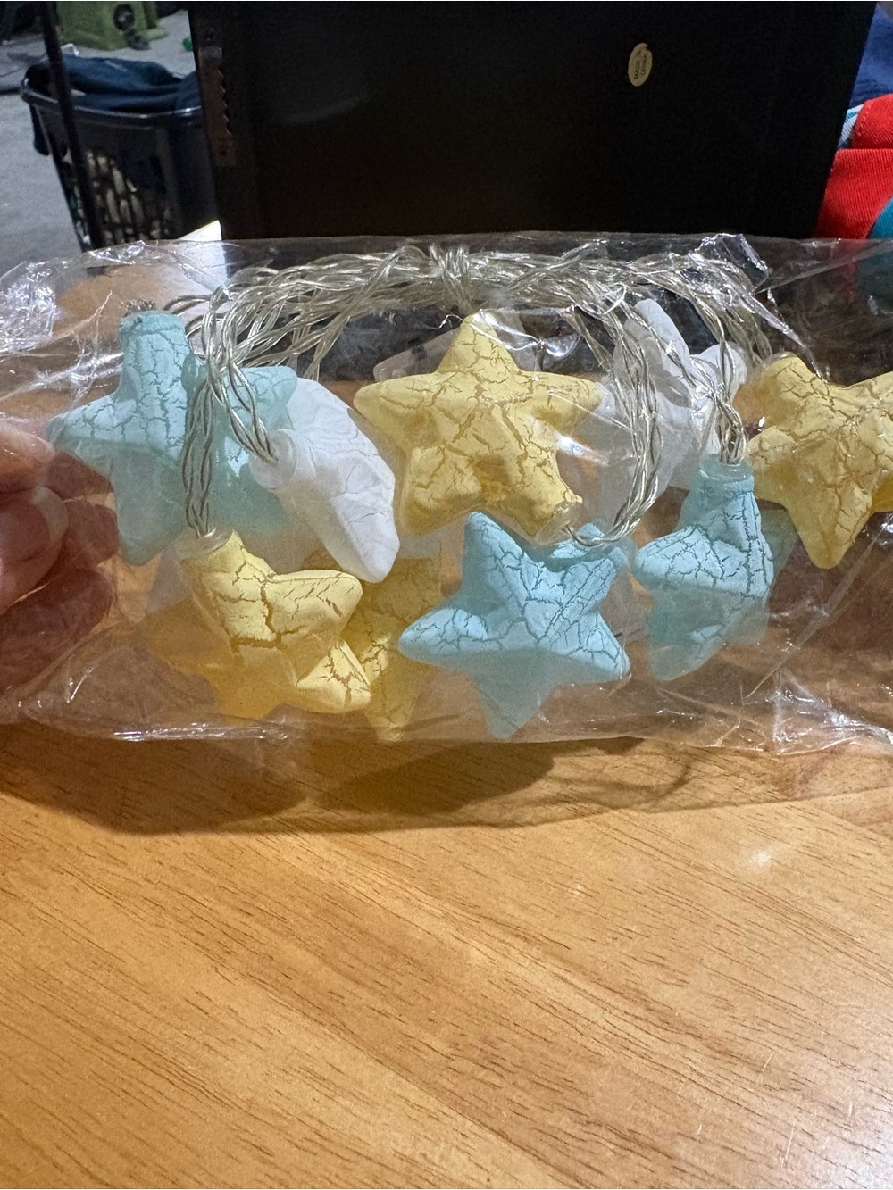 Star String Lights - Pastel Blue, Yellow & White Decorative Party Lights